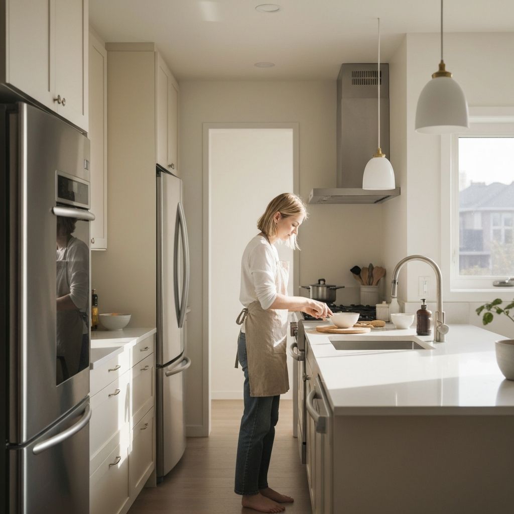 Escena de cocina cotidiana